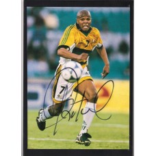Signed picture of Quinton Fortune the South Africa footballer.